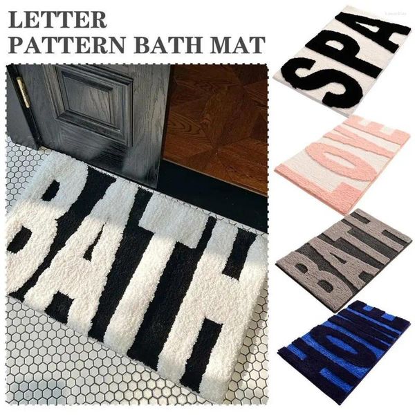Alfombras de alta calidad cartas divertidas cartas de baño de baño alfombra suave alfombra esponjosa almohadilla de seguridad de la alfombra del hogar decoración del hogar