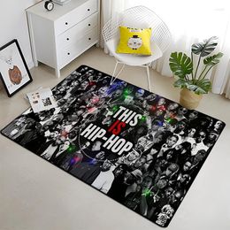 Carpets Hip-Hop HD Printe Area Tapis de tapis pour le salon Décoration de canapé de chambre à coucher
