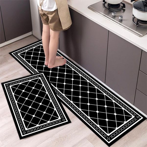 Tapis maison tapis de cuisine anti-dérapant Tapis de sol pour chambre Simple toilette Paillasson porte d'entrée absorbant pied Tapis Tapis