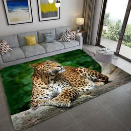 Tapis Tapis de maison sur le sol 3D Animal imprimé grand salon éponge douce tapis de salle de bain absorber tapis antidérapant Tappeto Cucina