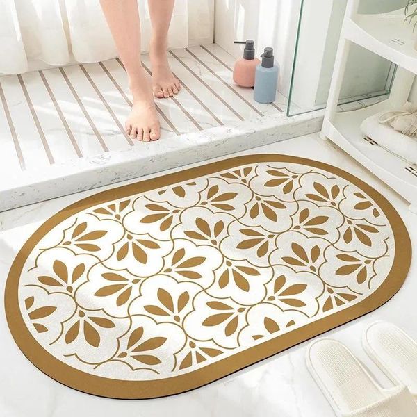 Alfombras Decoración para el hogar Alfombra de baño antideslizante: Alfombra pequeña para baño Ducha Cocina Dormitorio - Alfombra de entrada para puerta 60x90 cm