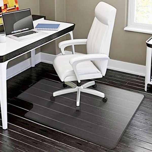 Carpets Home Office Chaise PVC Mat de sol Protection de tapis de sol Transparent Protecteur rectangulaire pour bois dur 48 