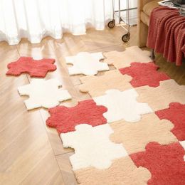 Carpets Home épisser une surface en peluche décoration simple de sol complet à la chambre à coucher souris à la chambre à pied doux