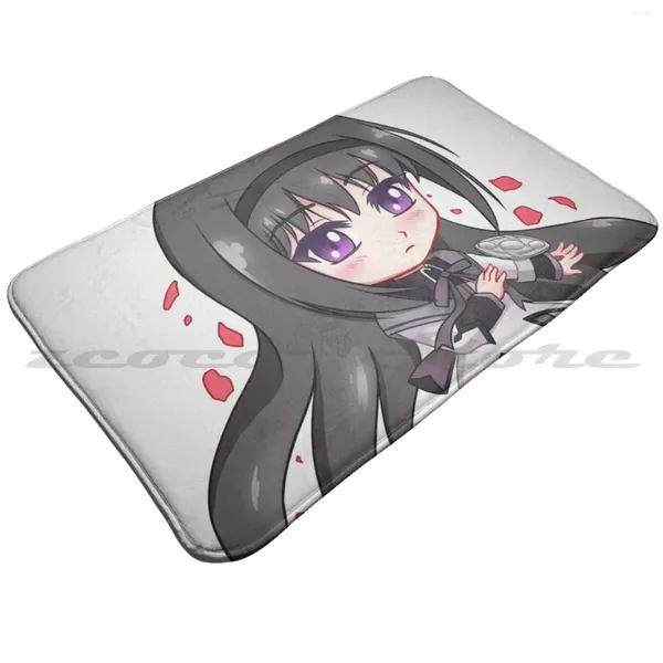 Alfombras Homura Mat Alfombra Antideslizante Agua Absorber Puerta Alfombra Akemi Madoka Magica Puella Magi Amnga Anime