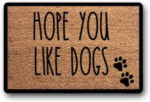 Tapijten hopen dat je van honden bent portier grappige welkomstmat cadeau idee voor hondenliefhebber