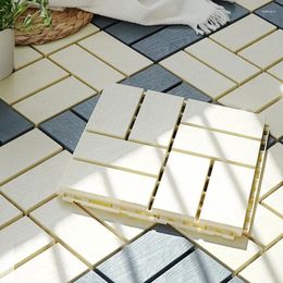 Carpets Imitated Wood Floor 10pcs / Lot Balcon Outdoor Decoration Protection de corrosion imperméable DIY