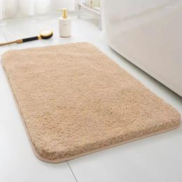 Carpets Imitation Mat de sol en cachemire Absorption d'eau de salle de bain et antidérapant l'entrée de la chambre à coucher