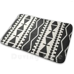 Tapis en noir et blanc tapis tapis coussin doux non - glissement kilim bohemian tribal ethnique africain colorant