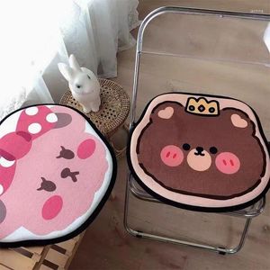 Tapis Ins Cartoon Couple mignon ours quatre saisons voiture chaise froide et sale coussin bureau étudiant pet