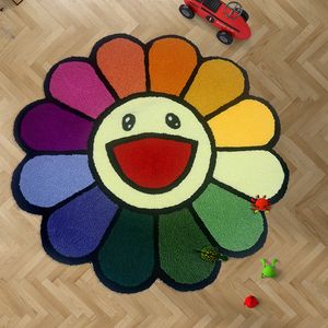 Carpets Ins Cartoon Fleur Round Carpet