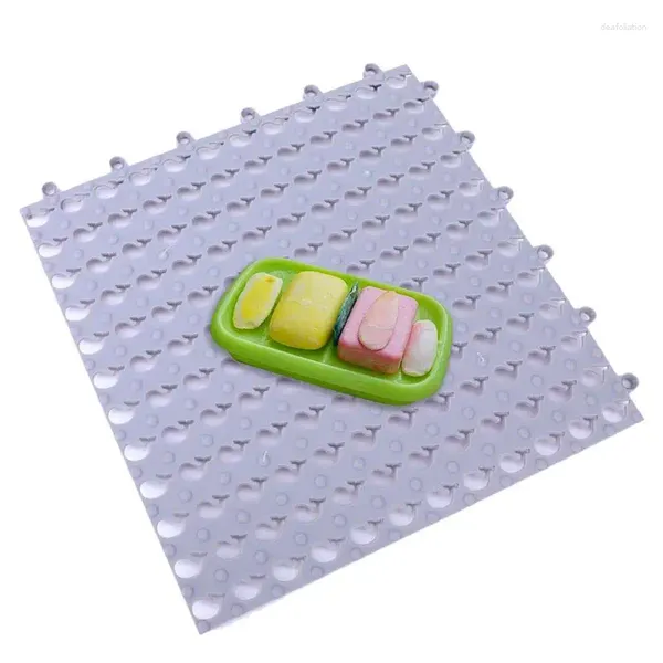 Tapis de salle de bain imbriqués, carreaux modulaires, coussin de douche doux pour piscine, Patio