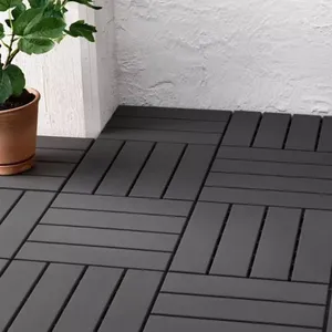 Tapis emboîtables en plastique, carrelage de pont, tapis de sol de Garage, dalle pour atelier, balcon, jardin, salle de bain, 30x30x2cm