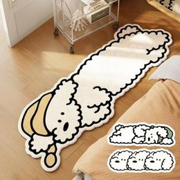 Carpets Tapis de chien irrégulier Nordique Tapis de dessin animé simple pour salle de bain de salle de bain sans glissement