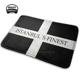 Tapijten Istanbul Finest Turkije voetbalfans Ultras Hooligans voetbal Soft House Familie Anti-slip mat Tapijt tapijt Besiktas