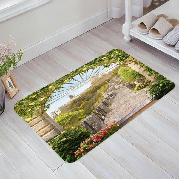 Tapis Italie Arche Antique Jardin Salon Paillasson Tapis Table Basse Tapis De Sol Étude Chambre Chevet Décoration De La Maison Accessoire Tapis