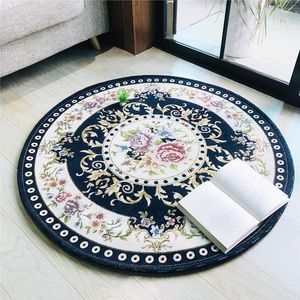 Tapijten jacquard huis woonkamer tapijt vloer decor rond tapijt banken stoelen gebied mat luxe slaapkamer alfommbra tinetes diam 80/100/120 cm