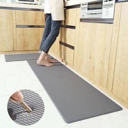 Tapijten Japan keuken PVC lederen vloermatten grijs portkamer slaapkamer woonkamer tapijten waterdicht oliedicht groot kleed