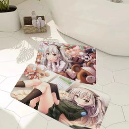 Tapis Japonais Anime GIRLS Und PANZER Tapis de sol Salle de bains Chambre d'enfants Décoration Balcon Anti-dérapant Paillasson Salon Tapis de bienvenue 231010