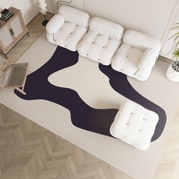 Tapijten Japanse Minimalistische woonkamer Decoratie Tapijt Slaapkamer Bed Tapijten Studio Lounge Large Area Rug Home Decor Intrance Mat