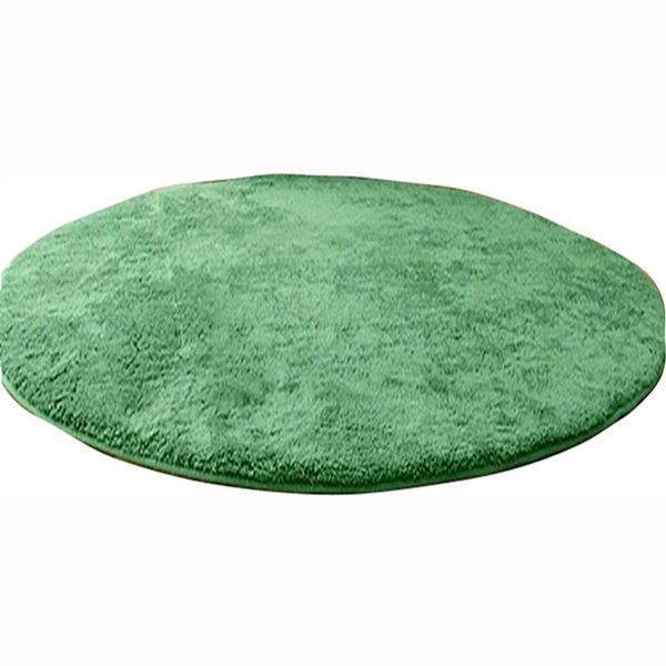 Tapis japonais couleur unie laine de soie tapis rond tapis de sol salon chambre chevet antidérapant