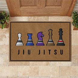 Tapijten jiu jitsu schaak deurmat niet -slip deur vloermatten decor veranda veranda