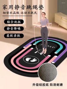 Tapijten Jump Absorber Mat Yoga Oval Vloer Huishouden Binnenstilte stille anti-slip Fitness Soundproof Sports Professional