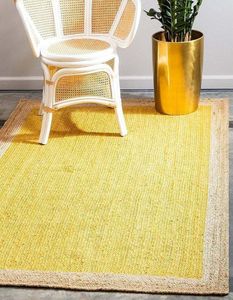 Tapis Tapis De Jute Naturel Tapis Réversible Couleur Tressé 2x2 Pieds Style Rustique Look Tapis Pour Chambre Salon