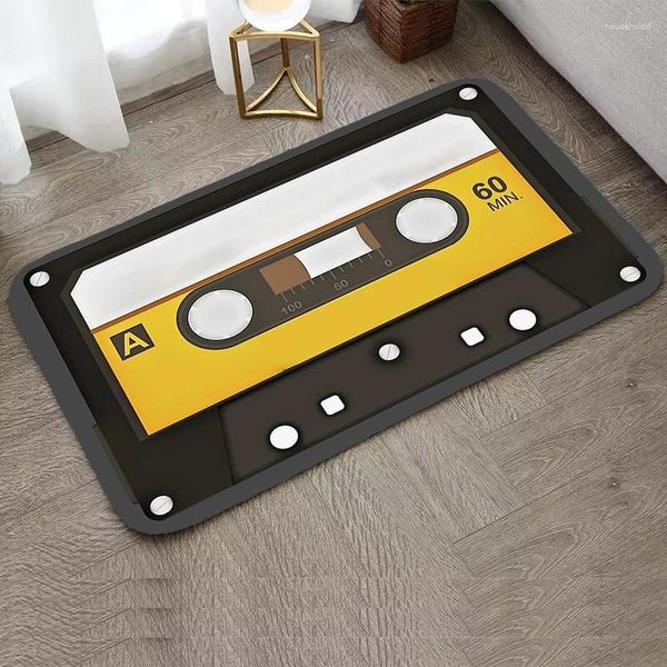 Tapis Enfants Tapis Salon Musique Cassette Tapis De Prière Décoration De La Maison Tapis Maison Entrée Salle De Bain Tapis De Sol Cuisine Bain De Pieds Porte