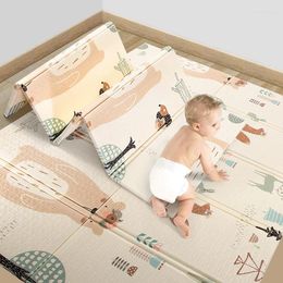 Tapijten kinderen tapijt xpe schuim baby speelmat kinderpuzzel zachte vloer kussen peuters klimdeken deken 1 cm dik ontwikkelende matten speelgoed tapijt