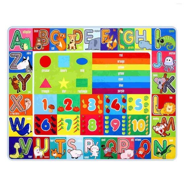 Carpets Kids Educational Pad Baby Play Play Mats pour le sol Tapis d'apprentissage Protection Chautes d'enfants