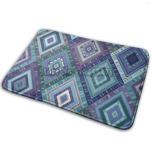 Tapijten kilim diamanten-blauw elegant patroon door cecca ontwerpen tapijt stofzuigende keuken tapijt slaapkamer badkamers bad matten exotisch turks