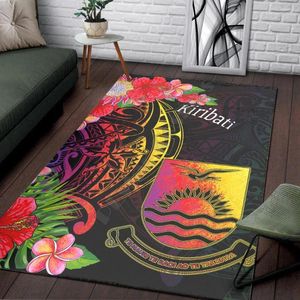 Carpets Kiribati Area Tapis Tropical Hippie Imprimé Mat de tapis pour le salon paillasson de flanelle imprimé chambre à coucher sans glissement.