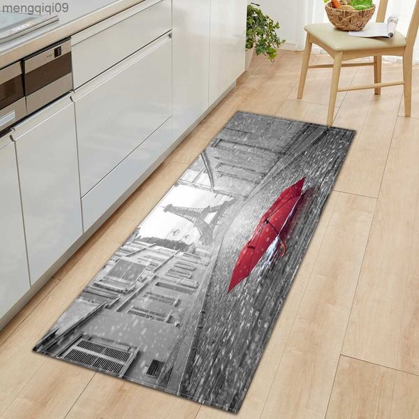 Tapis Cuisine Tapis Maison Entrée Paillasson Chambre Chevet Tour Eiffel Motif Décor Tapis De Sol Couloir Balcon Salle De Bains Tapis Antidérapant R230731