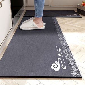 Tapis de cuisine tapis de sol en caoutchouc antidérapant tapis long absorbant tapis de séchage en cuir nappa paillasson d'entrée tapis de cuisine 230511