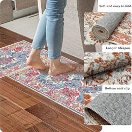 Carpets Kitchen Floor Mat super absorbant Absorbant antidérapant Porte-glisses Tapis de salle de bain Chaux long en bande lavable pour le balcon de lavabo à lavabo