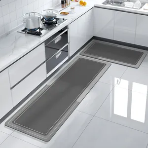 Tapis de sol de cuisine imperméable à l'huile, grand tapis de porte d'entrée antidérapant, couloir, balcon, longue zone, salle de bain