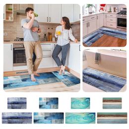 Alfombras alfombras de cocina y esteras de 2 colchonetas de lanza de coral anti piso acolchada para tiros de sofá tejidos