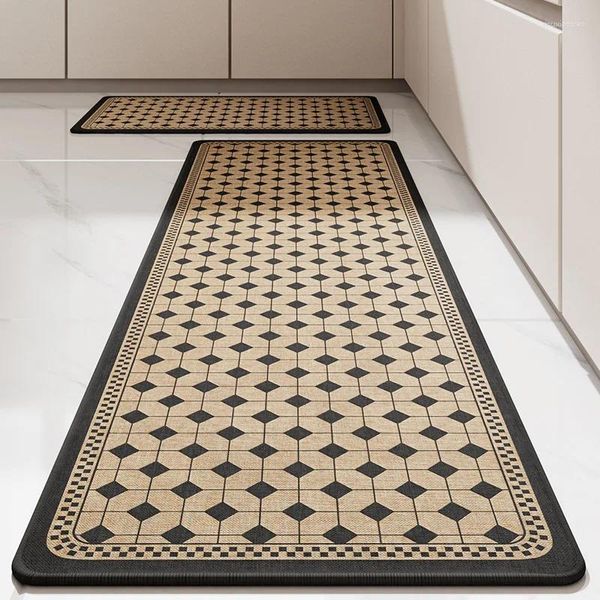 Tapis de cuisine antidérapants, imperméables, confortables, sur pied, ensemble pour évier et blanchisserie, Style américain