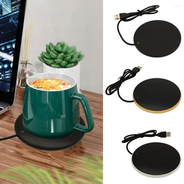 Tapis, outils de cuisine, coussin chauffant, alimentation USB, support de verre chauffant, tapis chauffant pour tasse