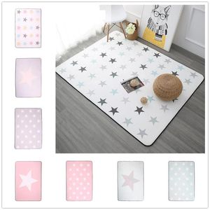 Tapis coréen Design Star imprimé tapis anti-dérapant tapis de sol tapis de bain doux bébé jouant pour salon chambre intérieure 30