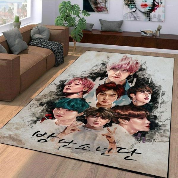 Tapis Kpop Tapis Armée Tapis Art Pour Fans Paillasson Musique Potrait Zone Bathmat Lovers