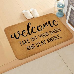 Carpets Kraft Paper Match Kitchen Bath Bath Entrance Welcome Sign Door Mat Bandroom Tapis Coral Coral Velvet Tapis Home Decor Decormor