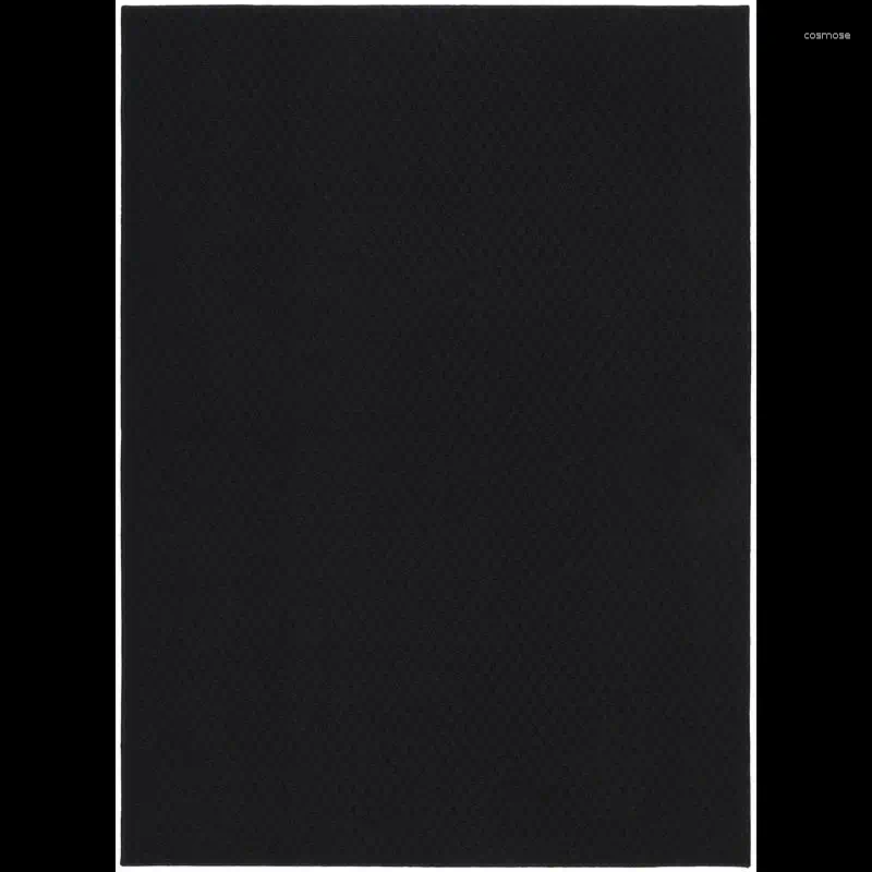 Alfombras alfombras de alfombra de área grande alfombra de dormitorio de piso suave 7.6 in.X 9.6 negro