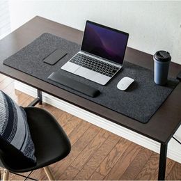 Carpets Grands de bureau d'ordinateur de bureau XXL Clavier de table de bureau Big Mouse Pad Wool en feutre Coussin Mousepad Gamer Gamer Gamer Gamer Gamer