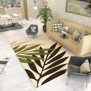 Tapis feuilles imprimées maison super tapis de chambre anti-glis