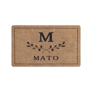 Carpets Lave Letter Nom Famille Personnalized Pailding Pouthat Outdoor Rubber One Slip Entryway Rapin Home Decor Entrance Floor Door Mat