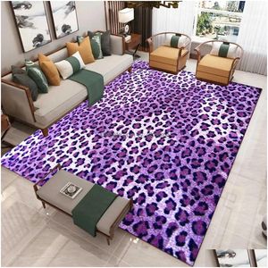 Carpets Leopard Carpet Salon Home Decor Sofa Table Table Tableau de table Europe