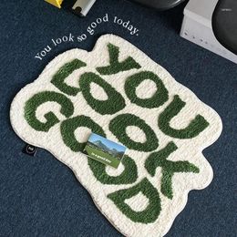 Carpets Letters de chevet tapis moelleux doux en peluche.