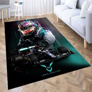 Tapijten Lewis Hamilton 3D drukkamer slaapkamer anti-slip pluche vloermatten huis mode tapijt tapijten druppel 230511