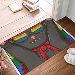Tapijten LGBT Pride Non-slip deurmat woonkamer Mat Ik ben geen homo super vloer tapijt Toegang Deur Tapijt indoor decoratief